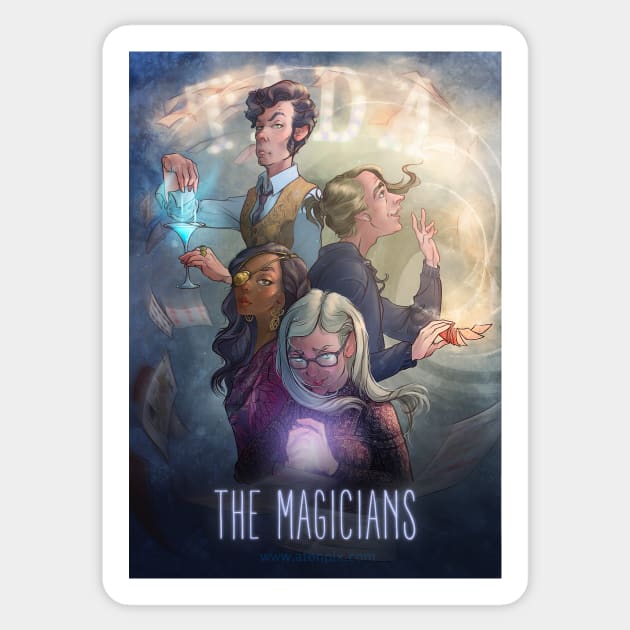 The Magicians - Fan Art Poster Sticker by AntonVTokarev